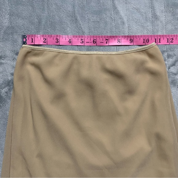 🖤Tan Tie Back Midi Length Skirt - Picture 5 of 8